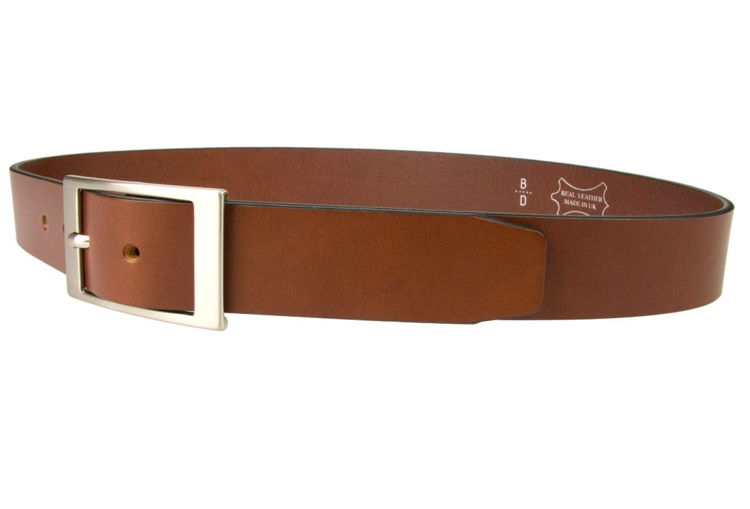 Tan Leather Belt British Made - Belt Designs