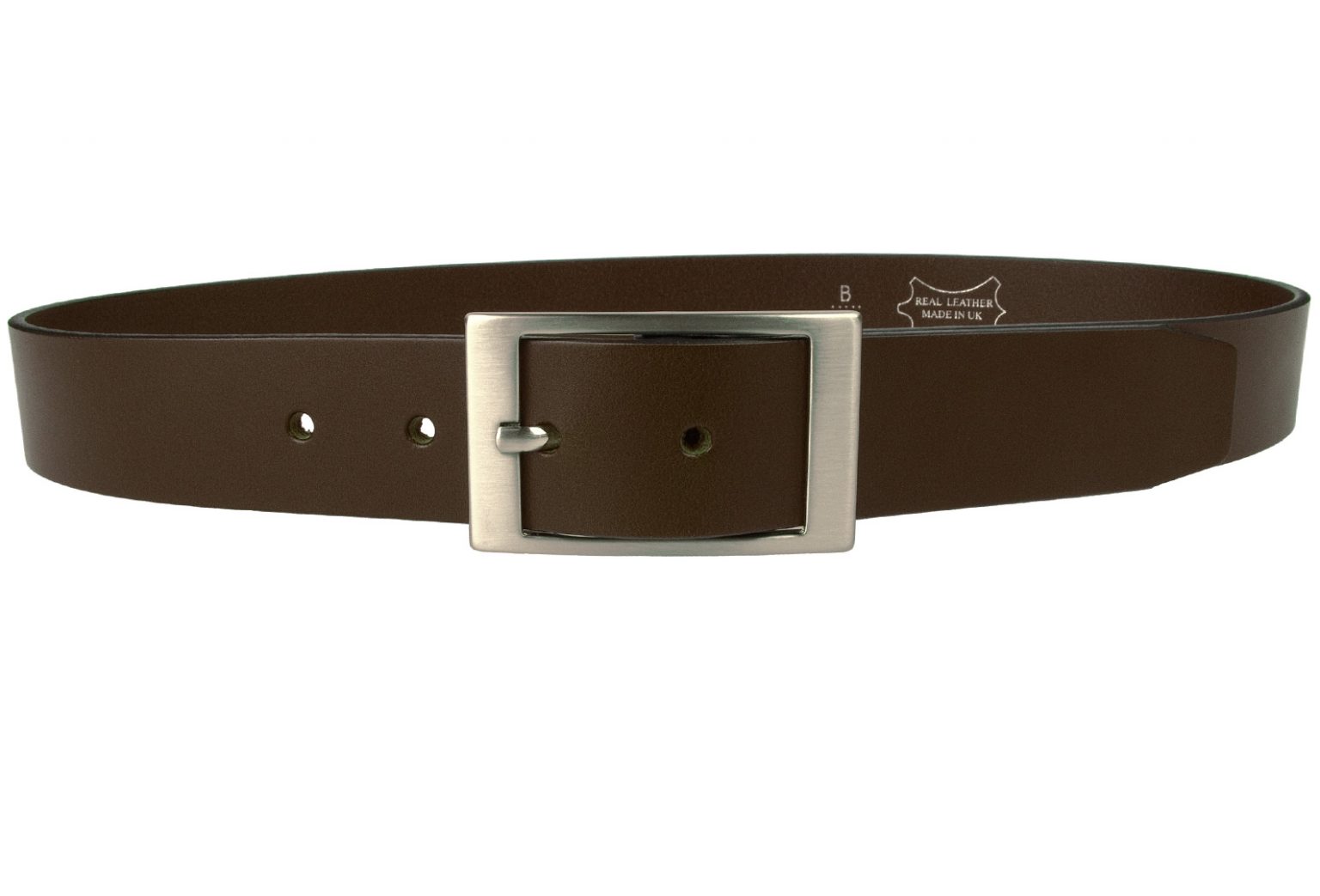 0004 Dark Brown Leather Belt Front 1536x1043 