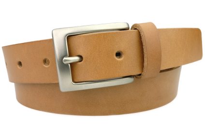 Plaque Buckle Leather Jeans Belt by CREWCUT Made In UK by British
